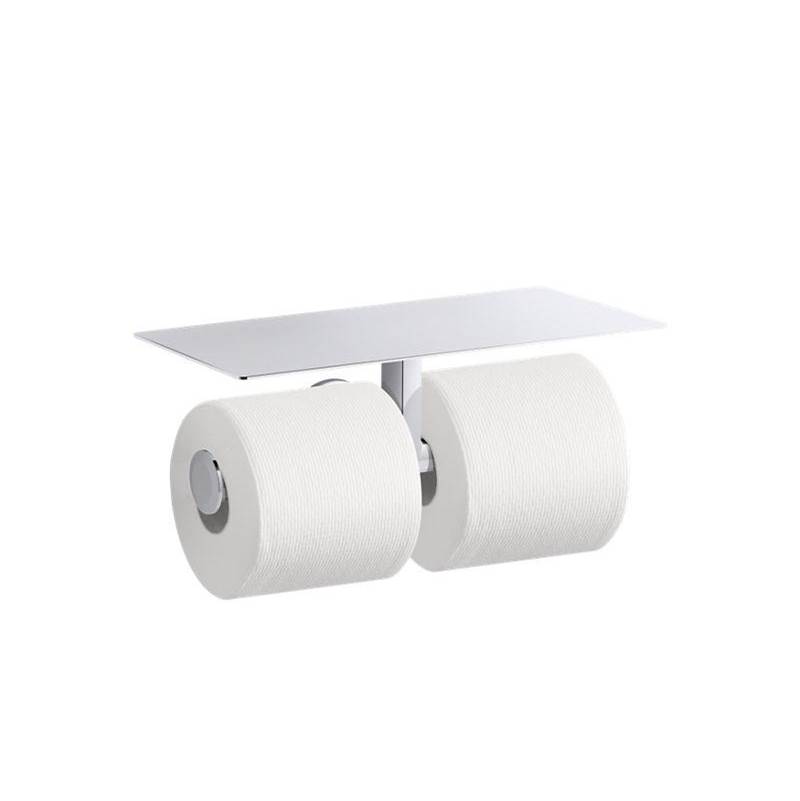 Kohler Components® Covered double toilet paper holder