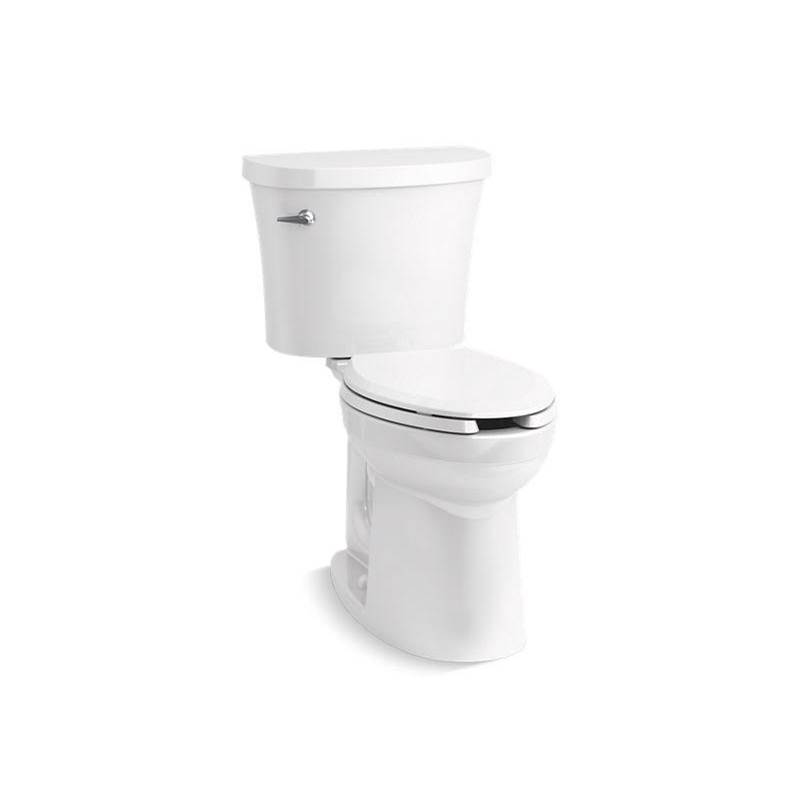 Kohler Kingston™ Two-piece elongated 1.28 gpf chair height toilet with antimicrobial finish