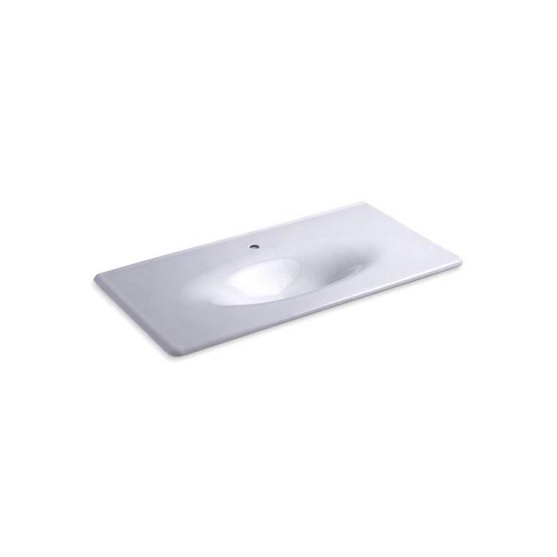 Kohler Iron/Impressions® 43'' Enameled cast iron vanity top with integrated oval sink