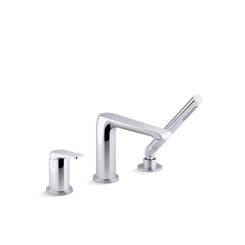 Kohler Avid® Deck-mount bath faucet with handshower