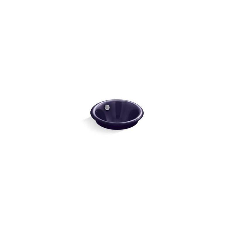 Kohler Iron Plains® Capsule Drop-in/undermount vessel bathroom sink with Lavender Grey painted underside