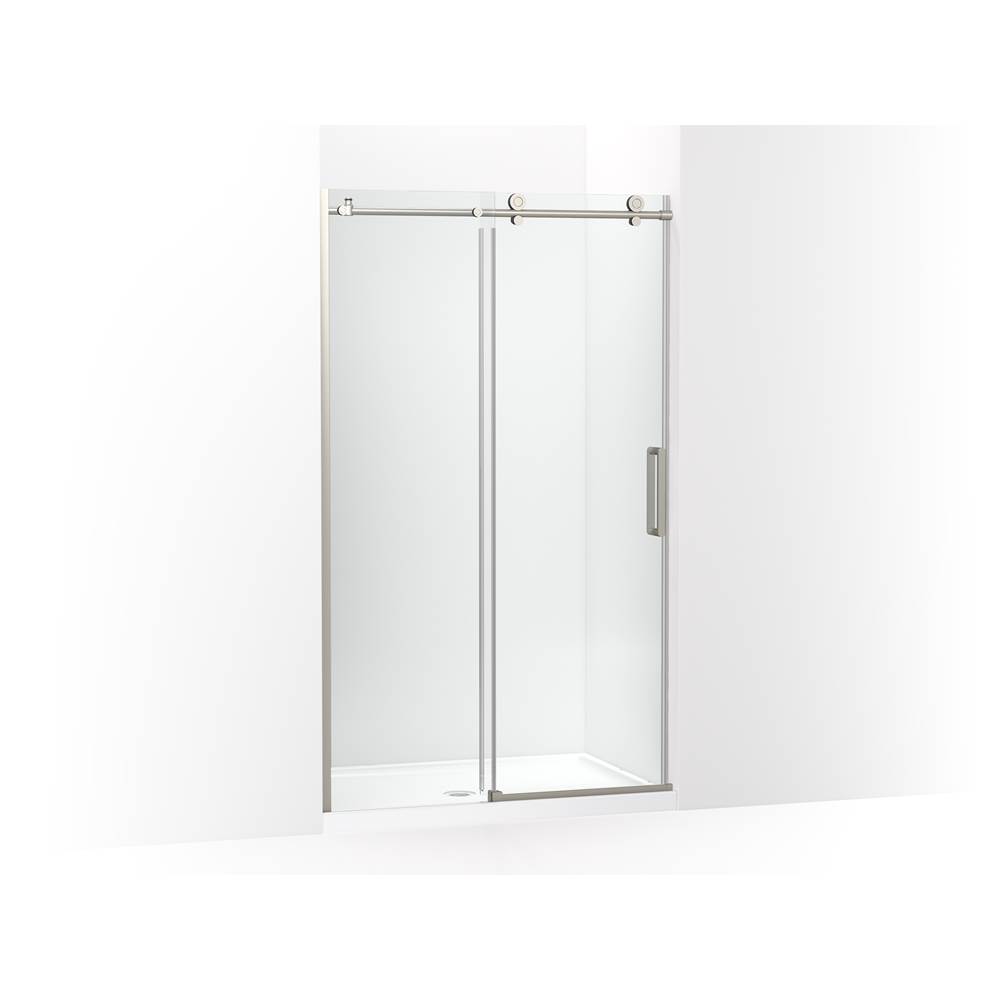 Kohler Composed Sliding Shower Door, 78 in. H X 44-1/8 - 47-7/8 in. W, With 3/8 in. Thick Crystal Clear Glass