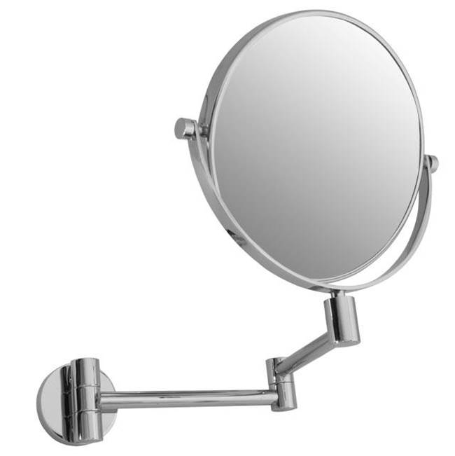 LaLoo Canada Circular Swing Mirror - 10'' Dia. - 7x Magnification  - Matte Black