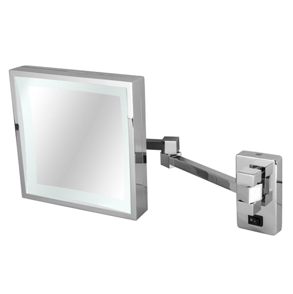 LaLoo Canada Magnification Mirror 3x LED 6000K Lit Hardwire - Chrome