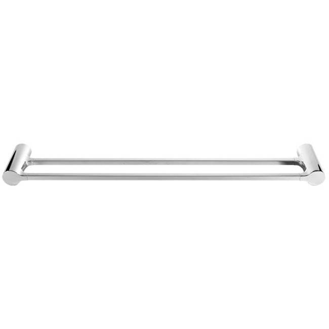 LaLoo Canada Payton Extended Double Towel Bar - Brushed Gold