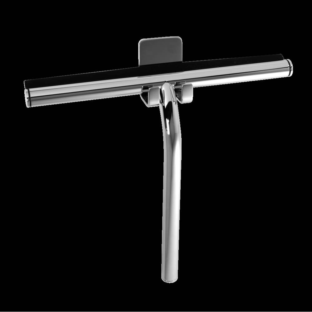 LaLoo Canada 9-1/2'' Shower Squeegee with square hook - Matte Black & Brushed Gold