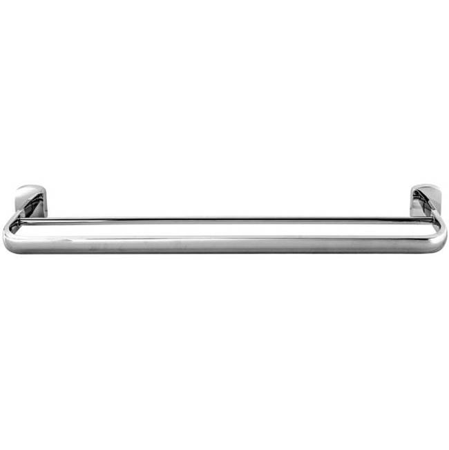 LaLoo Canada Wynn Extended Double Towel Bar - White Frost
