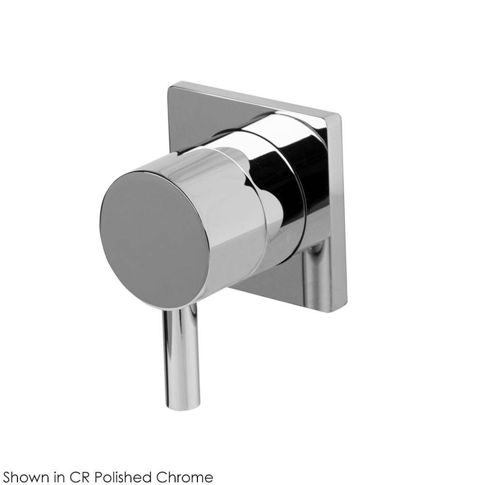 Lacava TRIM ONLY - 3-Way diverter valve GPM 10 (43.5 PSI) with round back plate and round lever handle