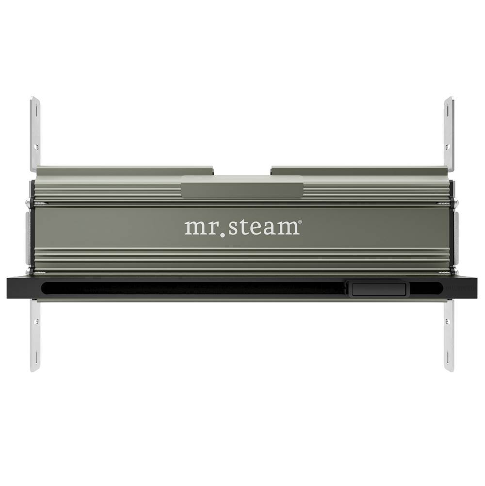 Mr. Steam Linear 16 in. W. Steamhead with AromaTherapy Reservoir in Matte Black