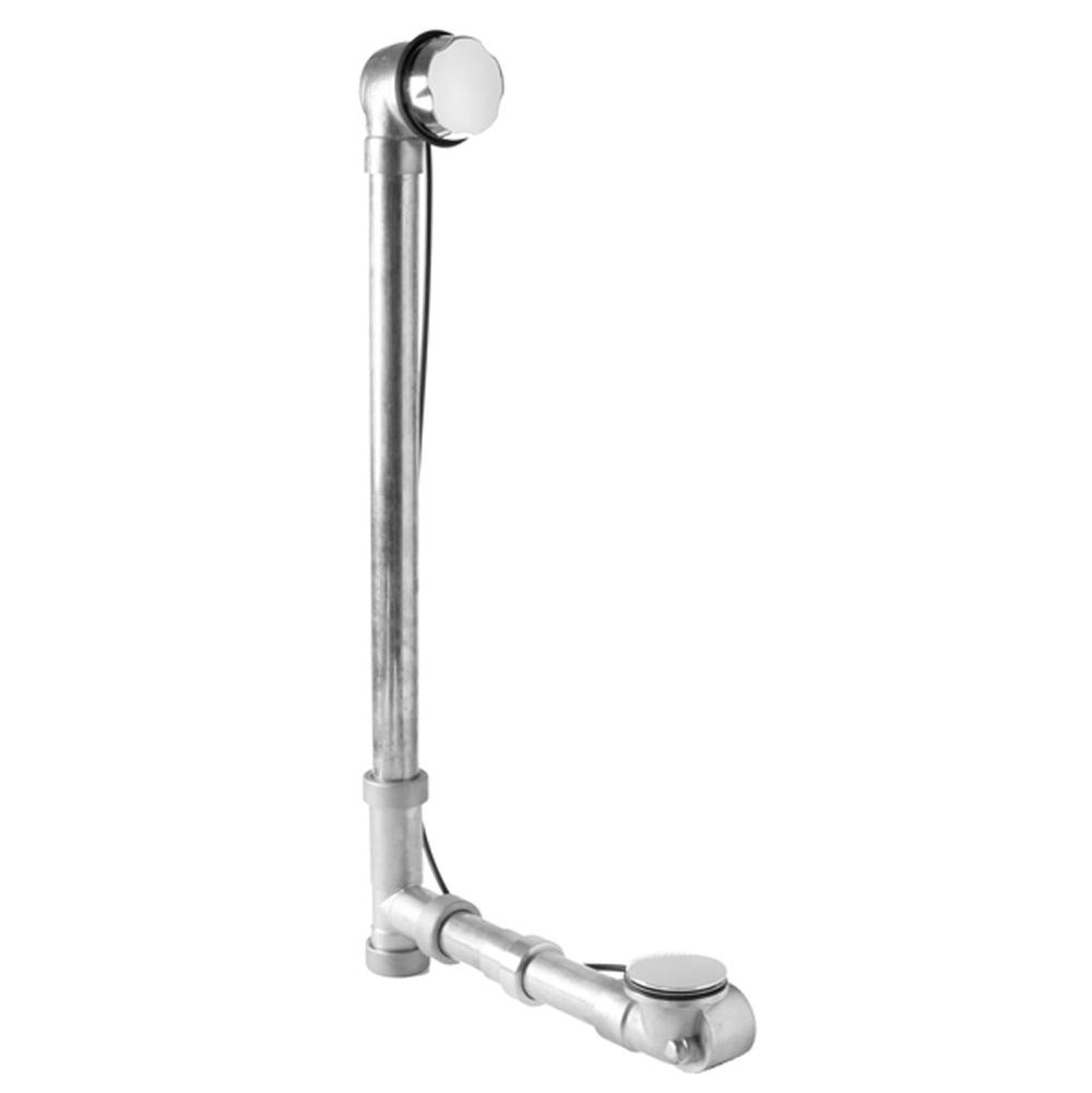 Mountain Plumbing Brass Body Cable Operated Bath Waste & Overflow Drain with Rigid Overflow Neck for 27'' Tub