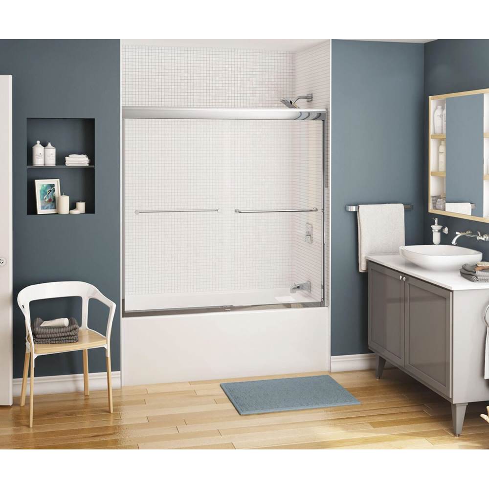 Maax Canada Kameleon SC 51-55 x 57 in. 6 mm Sliding Tub Door for Alcove Installation with Clear glass in Chrome