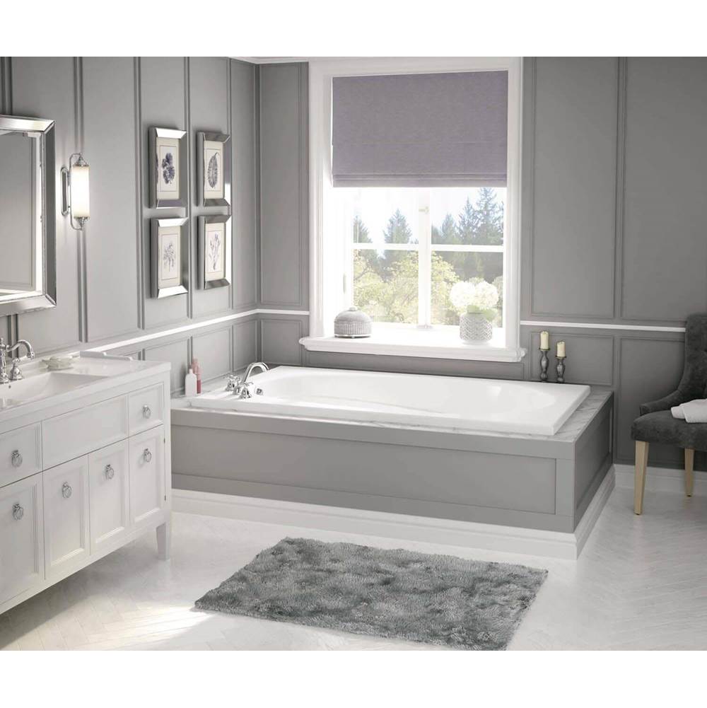 Maax Canada Talisman 71.375 in. x 42 in. Drop-in Bathtub with Combined Whirlpool/Aeroeffect System End Drain in White