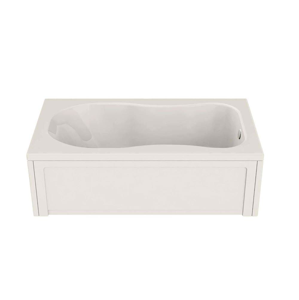 Maax Canada Topaz 59.75 in. x 32.125 in. Alcove Bathtub with End Drain in Biscuit