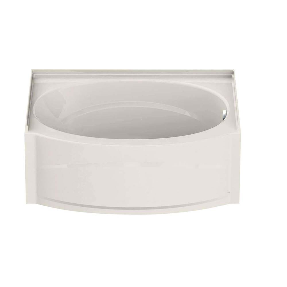 Maax Canada Islander AFR - DTF 60 in. x 38 in. Alcove Bathtub with Whirlpool System Left Drain in Biscuit