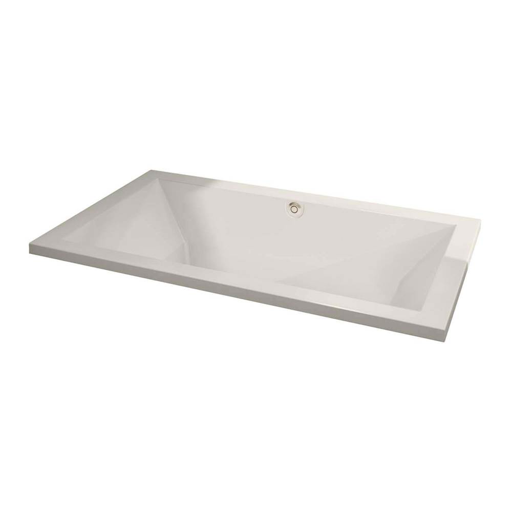 Maax Canada Aiiki 72 in. x 42 in. Drop-in Bathtub with Hydrofeel System Center Drain in Biscuit
