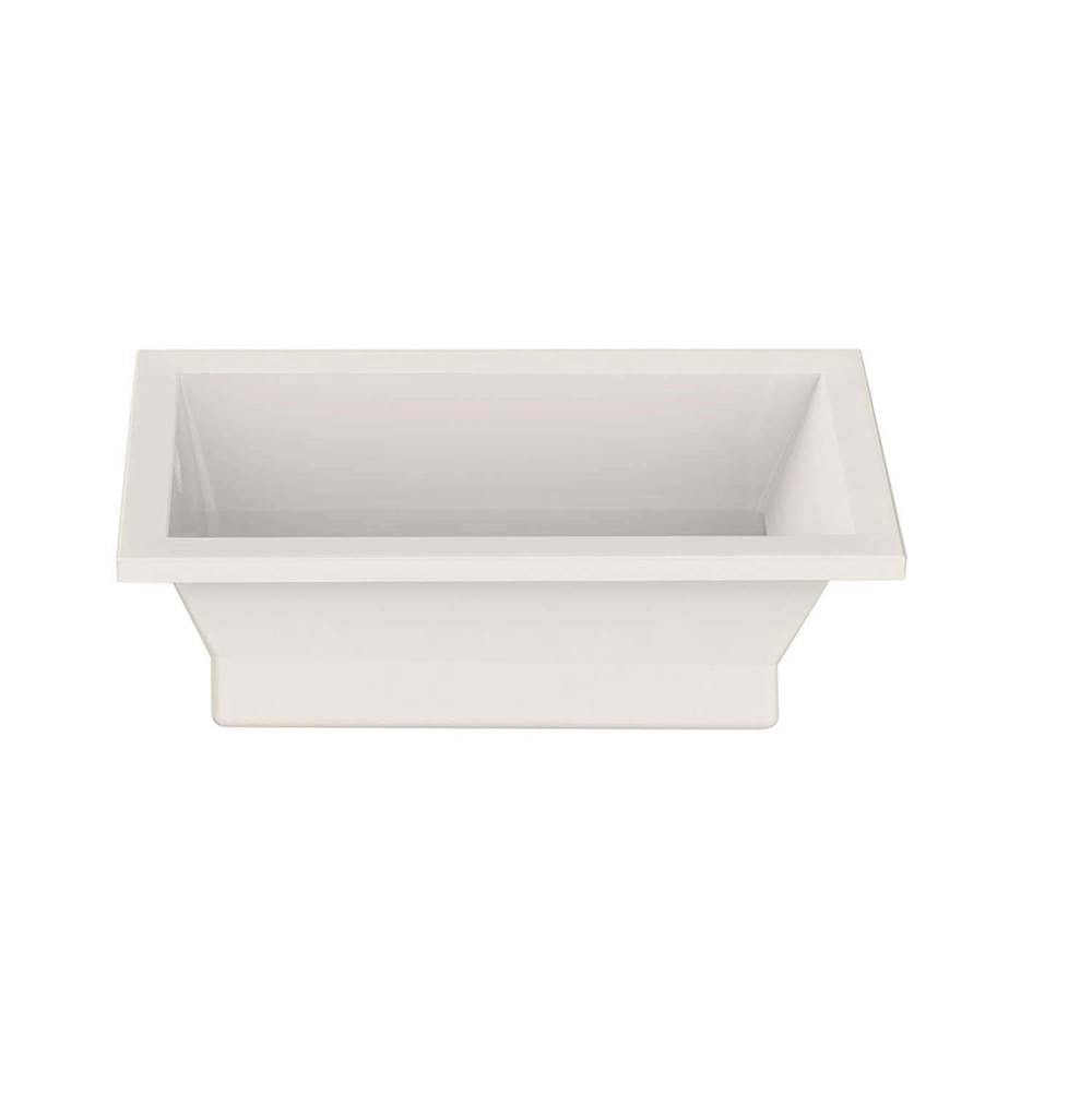 Maax Canada Aiiki 72 in. x 36 in. Drop-in Bathtub with Combined Hydrofeel/Aerofeel System End Drain in Biscuit