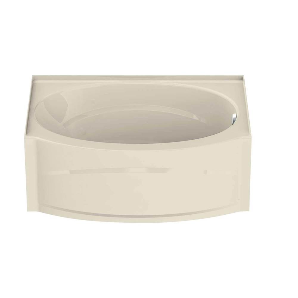 Maax Canada Islander AFR 60 in. x 38 in. Alcove Bathtub with Combined Whirlpool/Aeroeffect System Right Drain in Bone