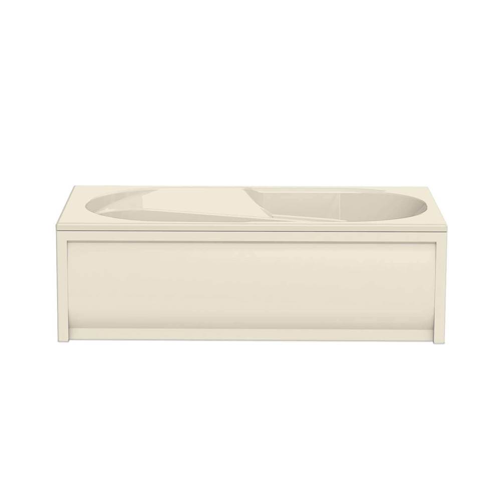 Maax Canada Baccarat 71.5 in. x 35.625 in. Alcove Bathtub with Combined Hydromax/Aerofeel System End Drain in Bone