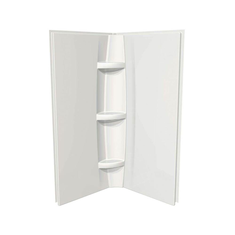 Maax Canada 32 in. x 1.5 in. x 72 in. Direct to Stud Two Wall Set in White