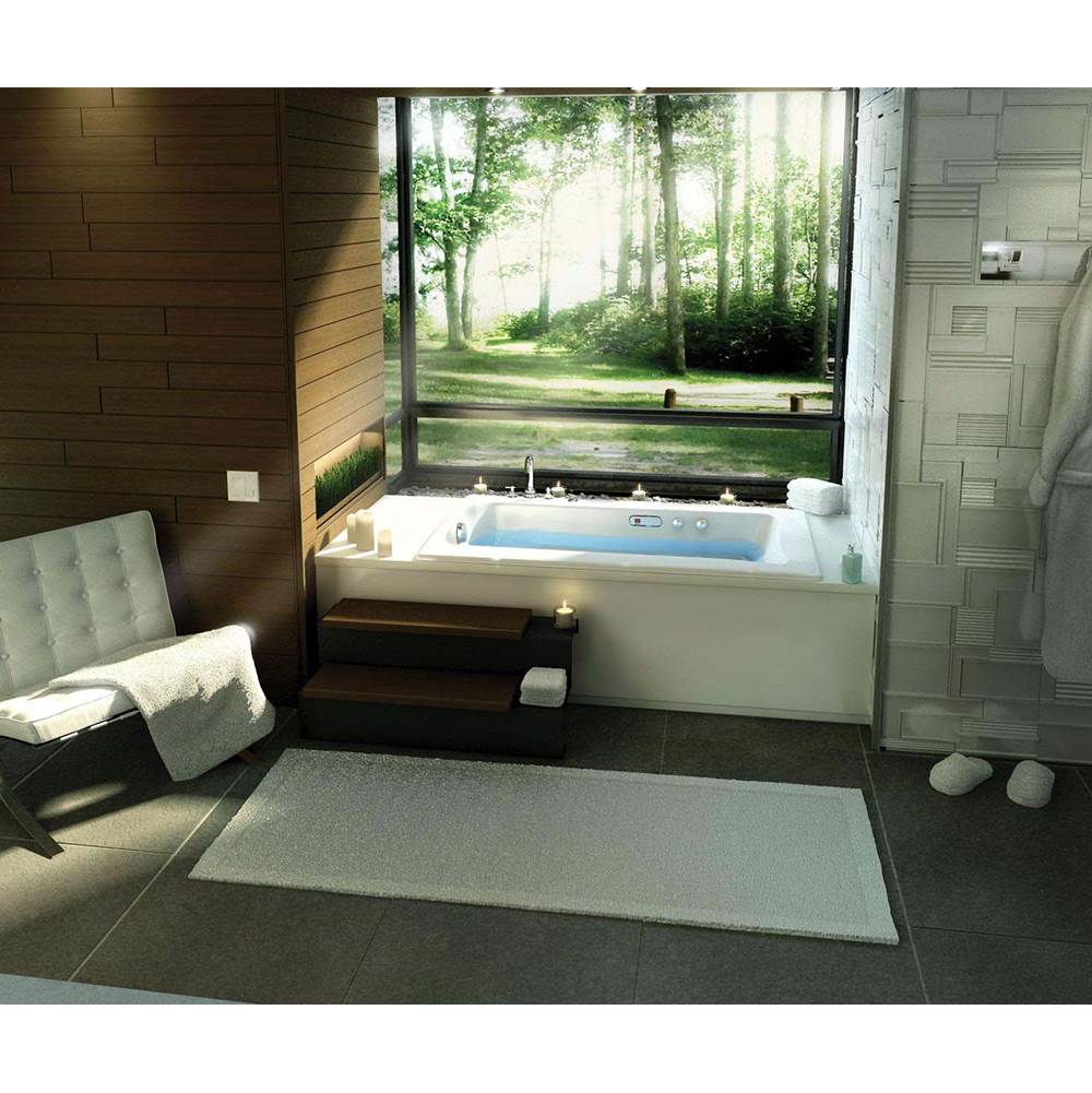 Maax Canada Release 59.75 in. x 32 in. Alcove Bathtub with Left Drain in White