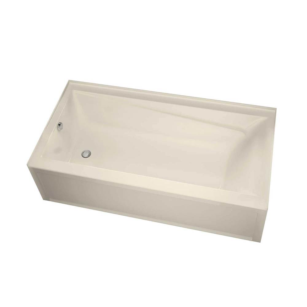 Maax Canada Exhibit IFS AFR 59.75 in. x 30 in. Alcove Bathtub with Combined Whirlpool/Aeroeffect System Left Drain in Bone