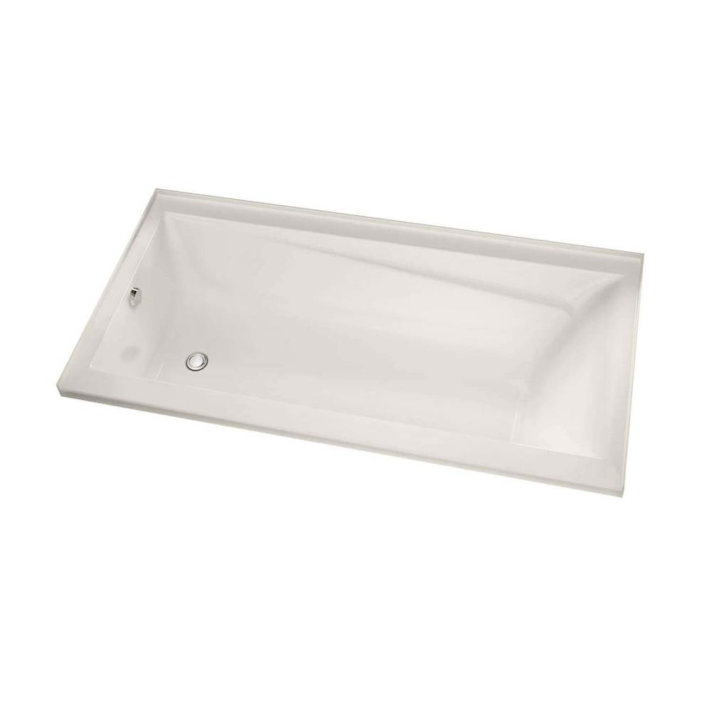 Maax Canada Exhibit IF 59.75 in. x 31.875 in. Alcove Bathtub with Combined Whirlpool/Aeroeffect System Right Drain in Biscuit