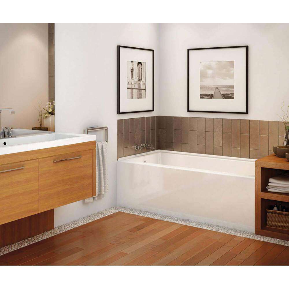 Maax Canada Rubix AFR DTF 59.75 in. x 32 in. Alcove Bathtub with Left Drain in White