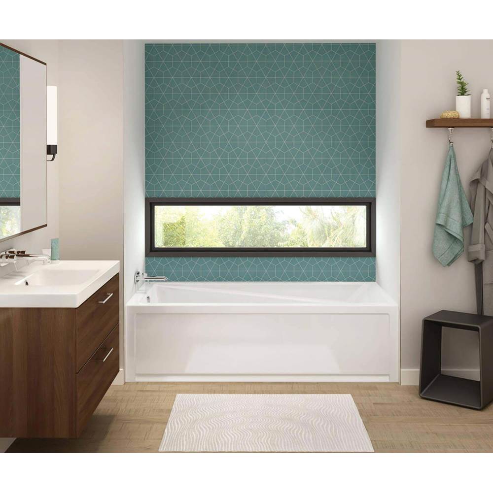 Maax Canada Exhibit IFS 71.875 in. x 36 in. Alcove Bathtub with Combined Whirlpool/Aeroeffect System Left Drain in White