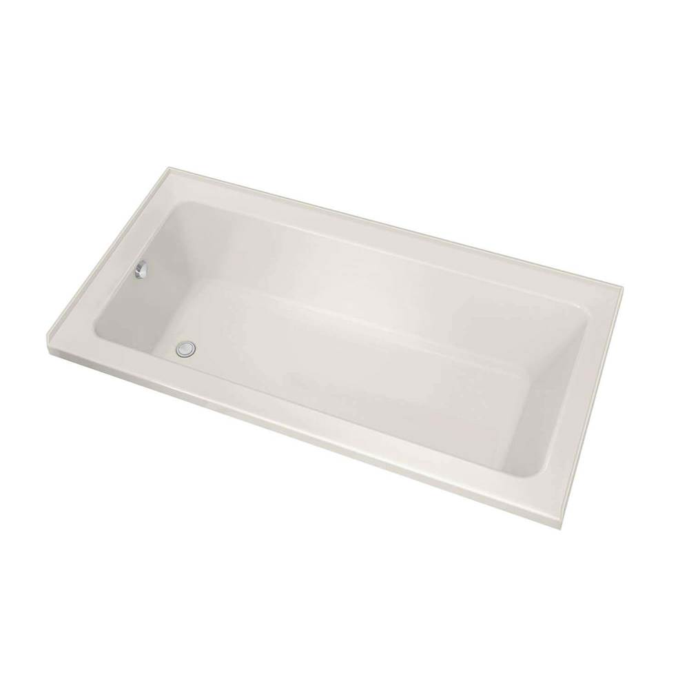 Maax Canada Pose IF 59.625 in. x 29.875 in. Alcove Bathtub with Aeroeffect System Left Drain in Biscuit