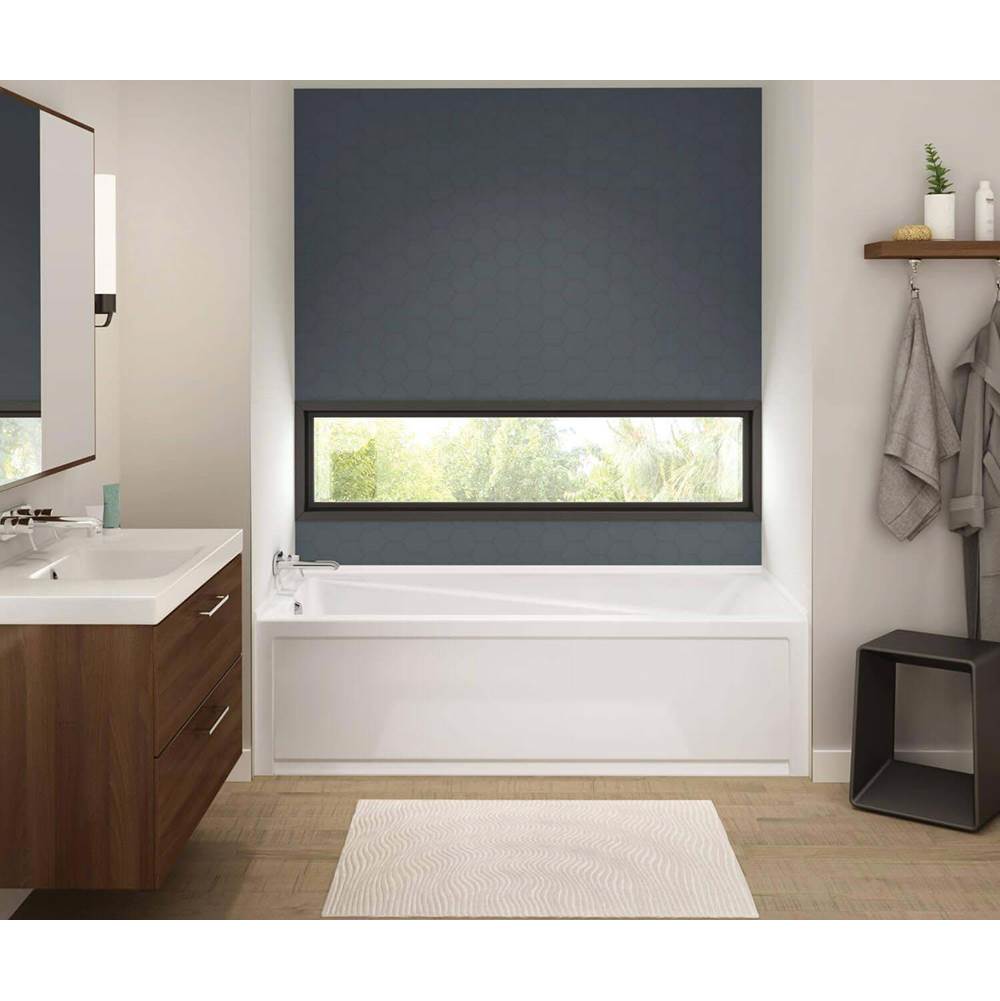 Maax Canada Exhibit IFS AFR DTF 71.875 in. x 36 in. Alcove Bathtub with Whirlpool System Left Drain in White