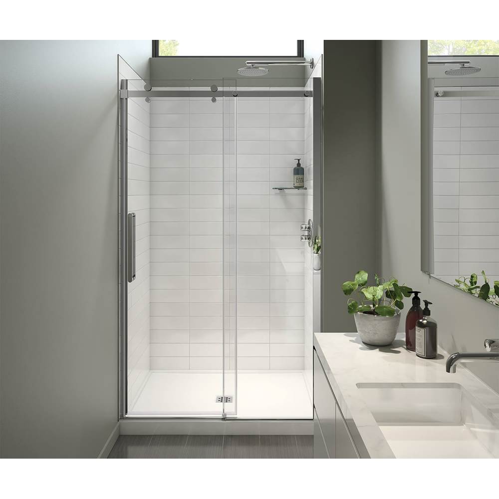 Maax Canada Halo Pro 44.5-47 in. x 78.75 in. Sliding Alcove Shower Door with Clear Glass in Chrome