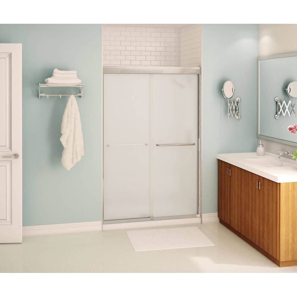 Maax Canada Kameleon 43-47 x 71 in. 6 mm Bypass Shower Door for Alcove Installation with Frosted glass in Chrome