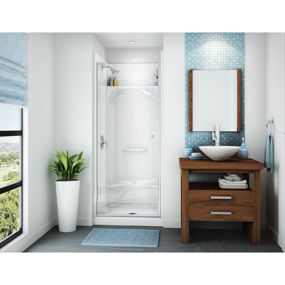 Maax Canada KDS AFR 35.875 in. x 36 in. x 79.5 in. 4-piece Shower with No Seat, Center Drain in White