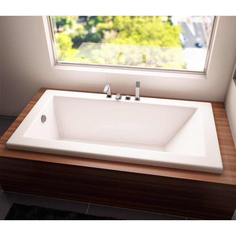 Produits Neptune ZEN bathtub 32x60 with armrests and 4'' top lip, Mass-Air, Biscuit