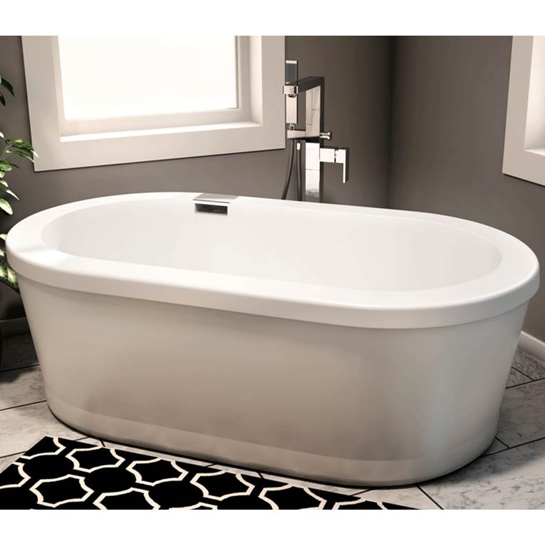 Produits Neptune Freestanding RUBY Bathtub 32x60, Mass-Air/Activ-Air, White with Color Skirt