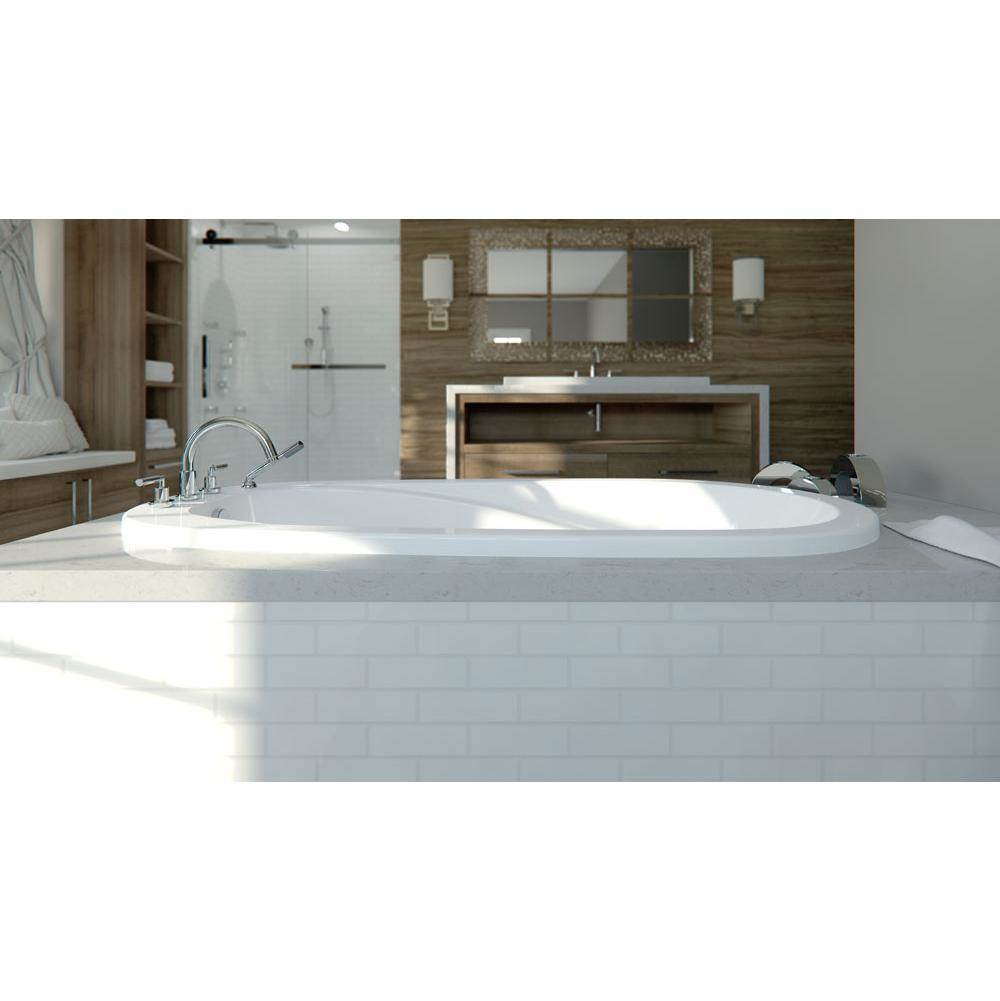 Produits Neptune VAPORA Podium bathtub 36x60, Whirlpool, White