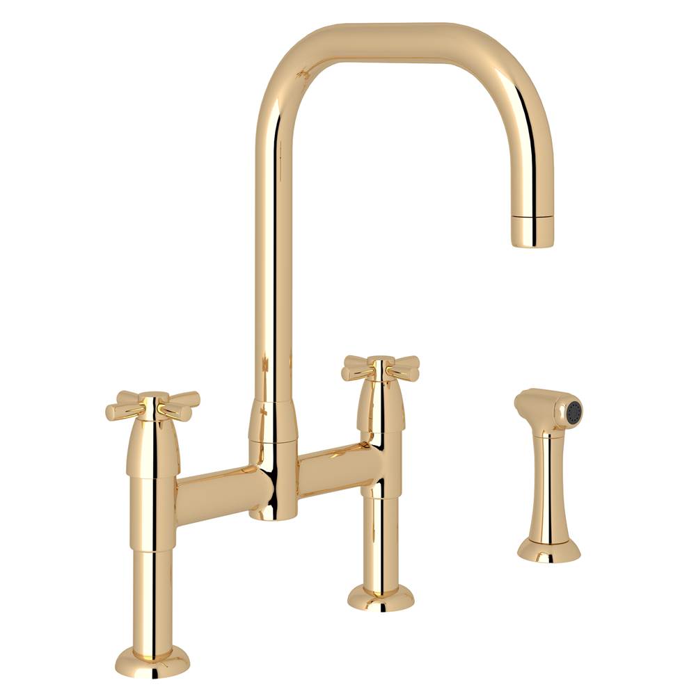 Perrin & Rowe Holborn™ Bridge Kitchen Faucet With U-Spout and Side Spray