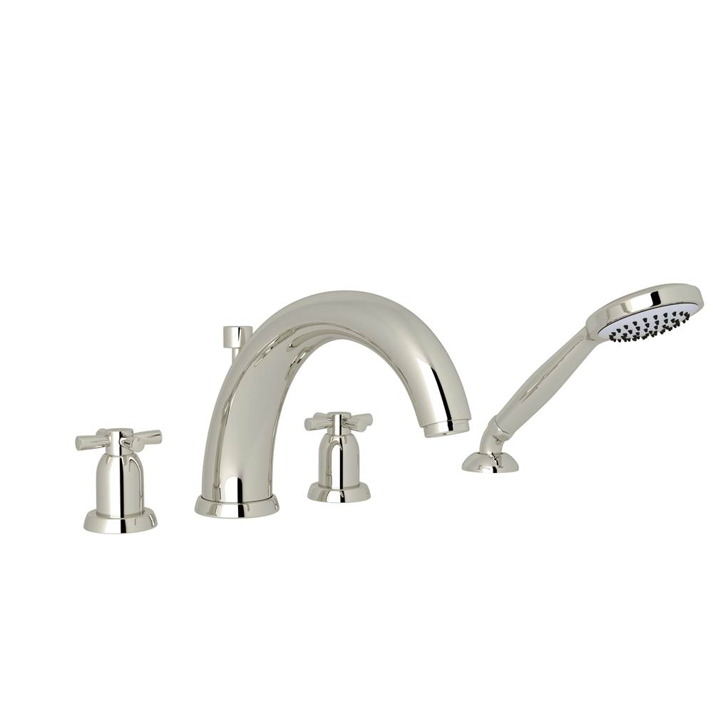 Perrin & Rowe Holborn™ 4-Hole Deck Mount Tub Filler With U-Spout