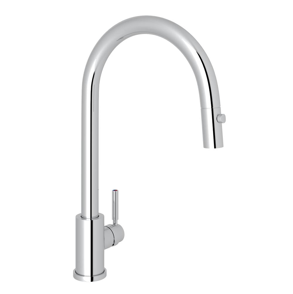 Perrin & Rowe Holborn™ Pull-Down Kitchen Faucet with C-Spout