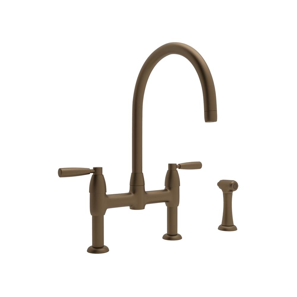 Perrin & Rowe Holborn™ Bridge Kitchen Faucet With C-Spout and Side Spray