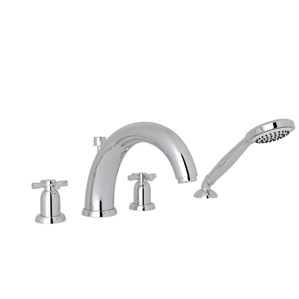 Perrin & Rowe Holborn™ 4-Hole Deck Mount Tub Filler With U-Spout