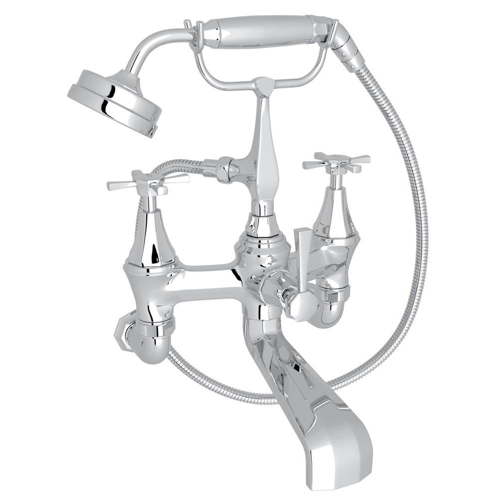 Perrin & Rowe Deco™ Exposed Wall Mount Tub Filler
