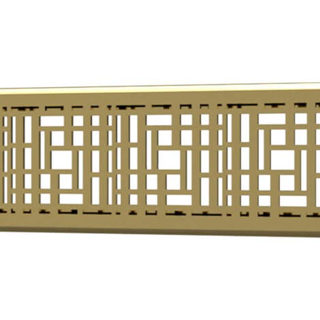 Quick Drain Drain Cover Deco 18In Polished Gold