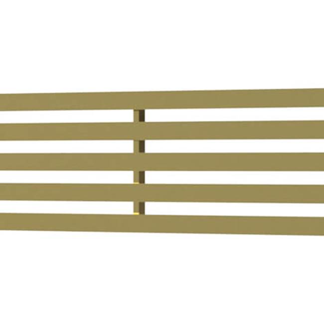 Quick Drain Drain Cover Lines 56In Polished Gold