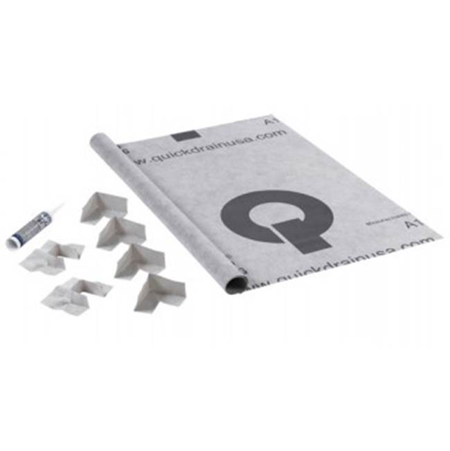 Quick Drain Sheet Waterproofing Kit Ada And Curbless Showers Up To 100