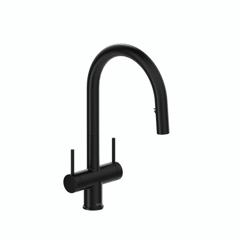 Riobel Azure kitchen faucet 2 handles with spray