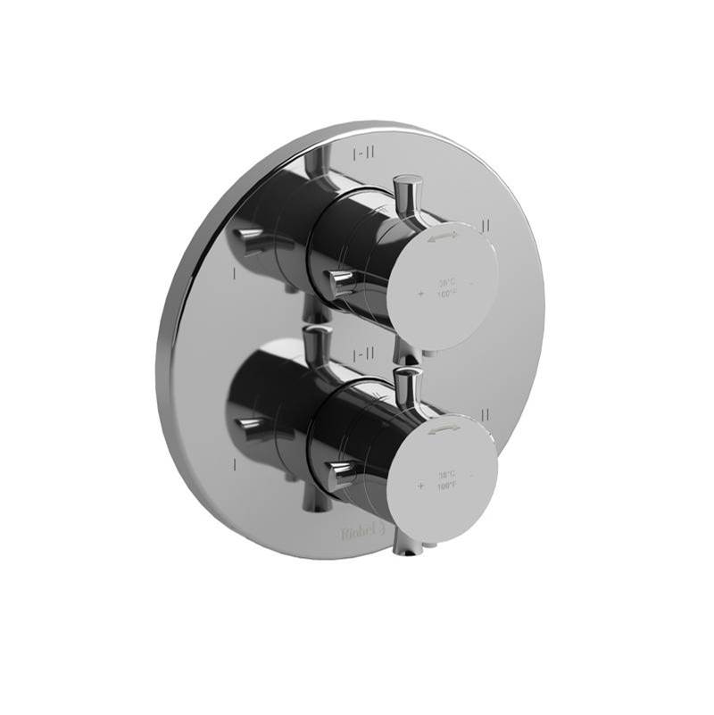 Riobel 4-way Type T/P (thermostatic/pressure balance) 3/4'' coaxial complete valve