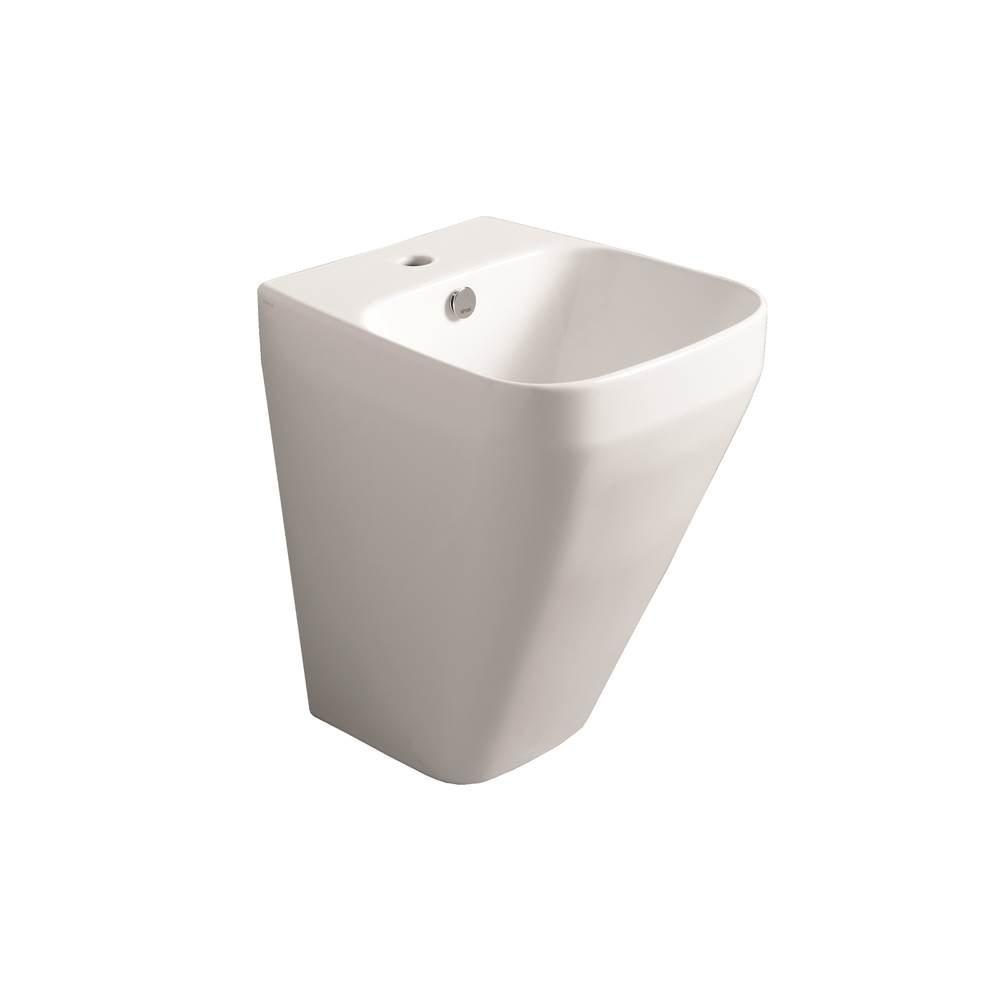 Simas Wallhung washbasin with single faucet hole - 400x450x550mm
