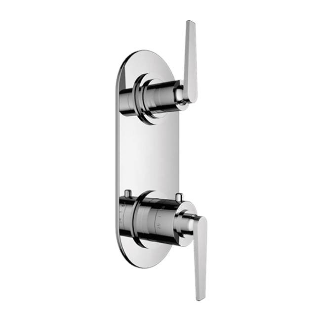 Santec TRIM (Non-Shared Function) - 1/2'' Thermostatic Trim with Volume Control and 3-Way Diverter