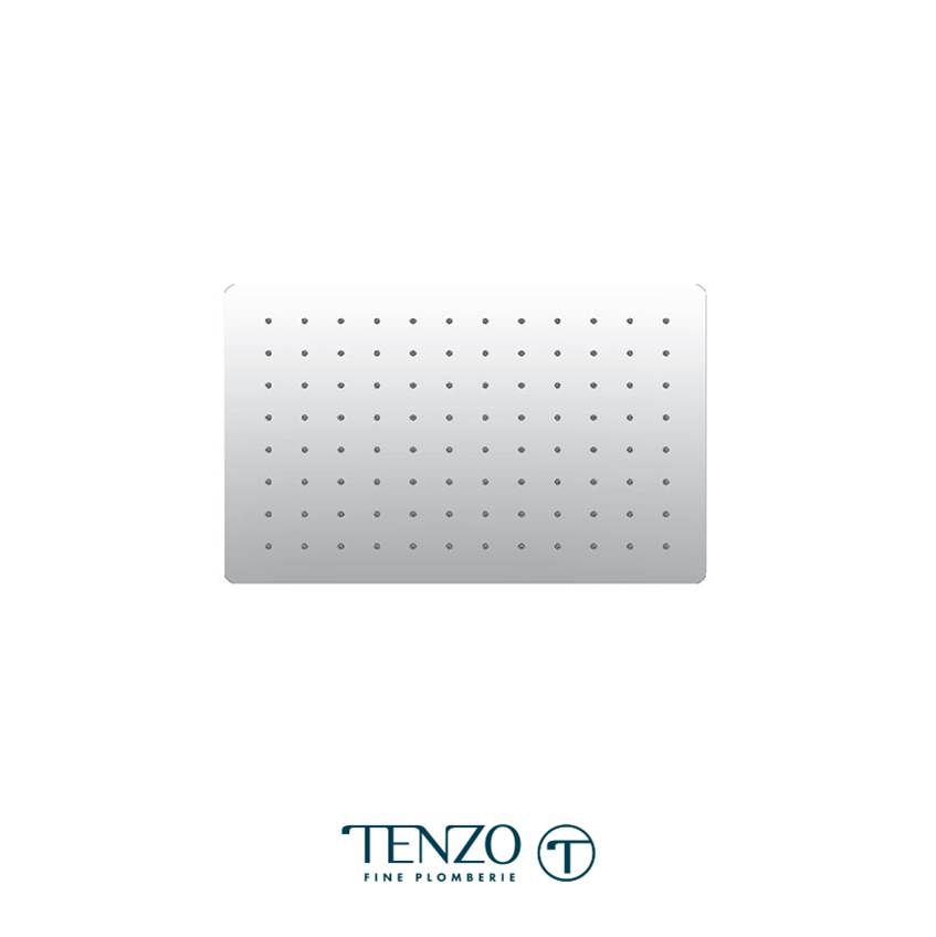 Tenzo Ceiling shower head Quantum 20x30cm (8x12po) chrome